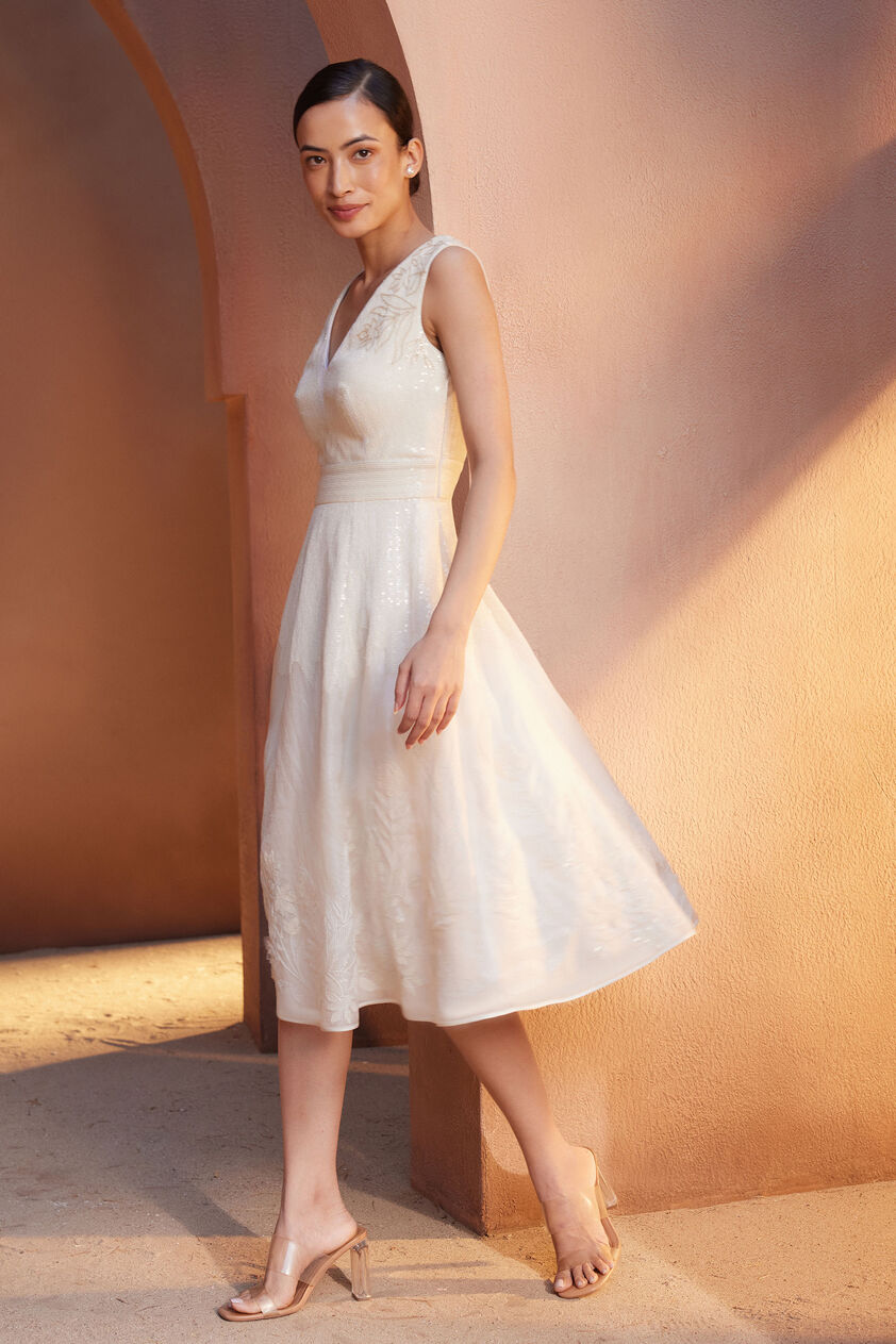 Niesha Dress - Natural, Natural, image 2