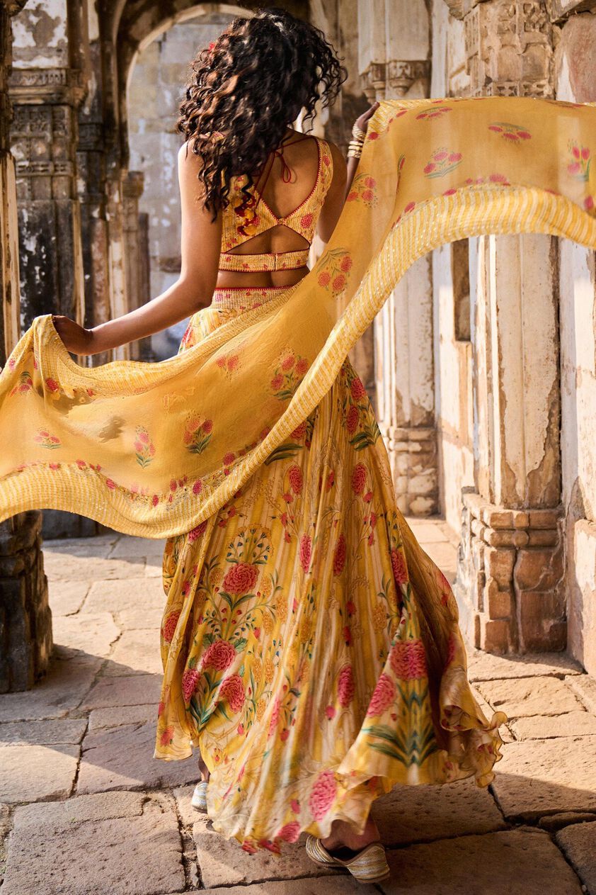 3 - Silene Lehenga Set – Yellow, image 3