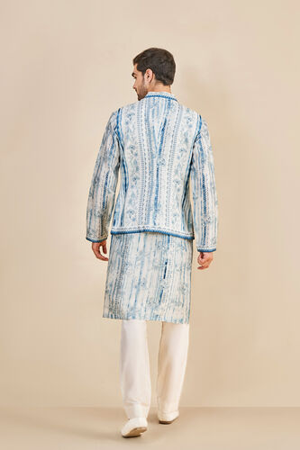 Abhinit Nehru Jacket - Blue, Blue, image 3