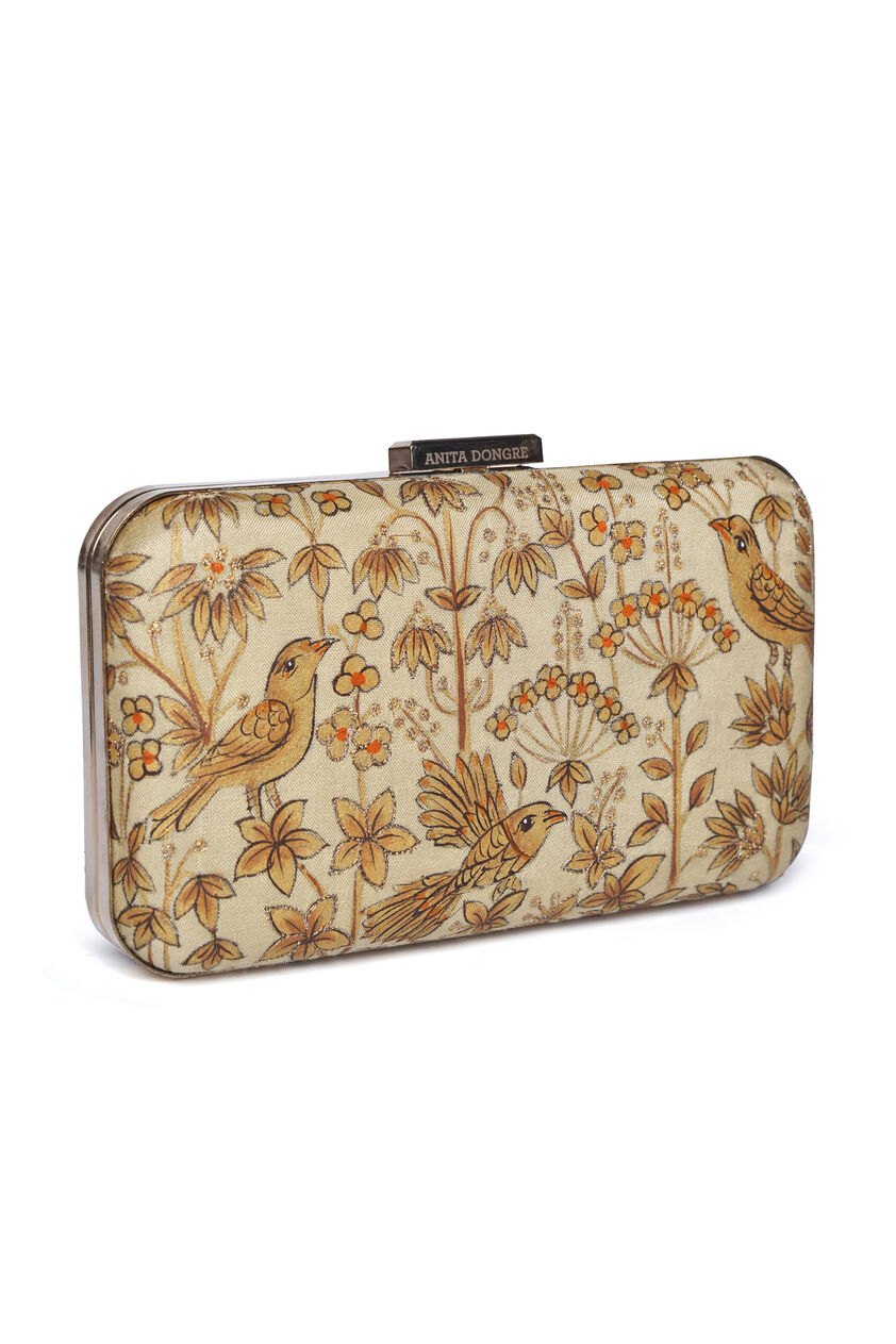 Pichhwai Clutch - Canary Gold, Gold, image 10