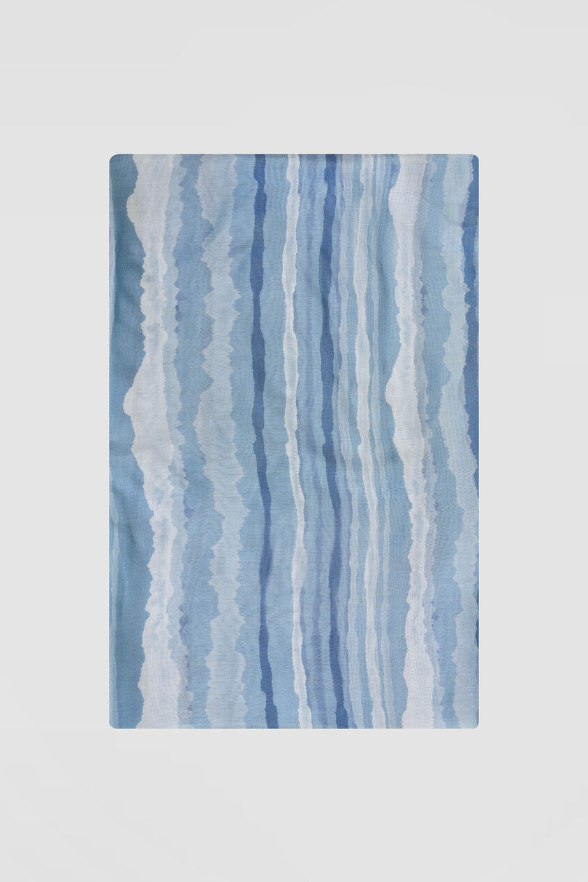Mizani Printed Saree - Blue, Blue, image 7
