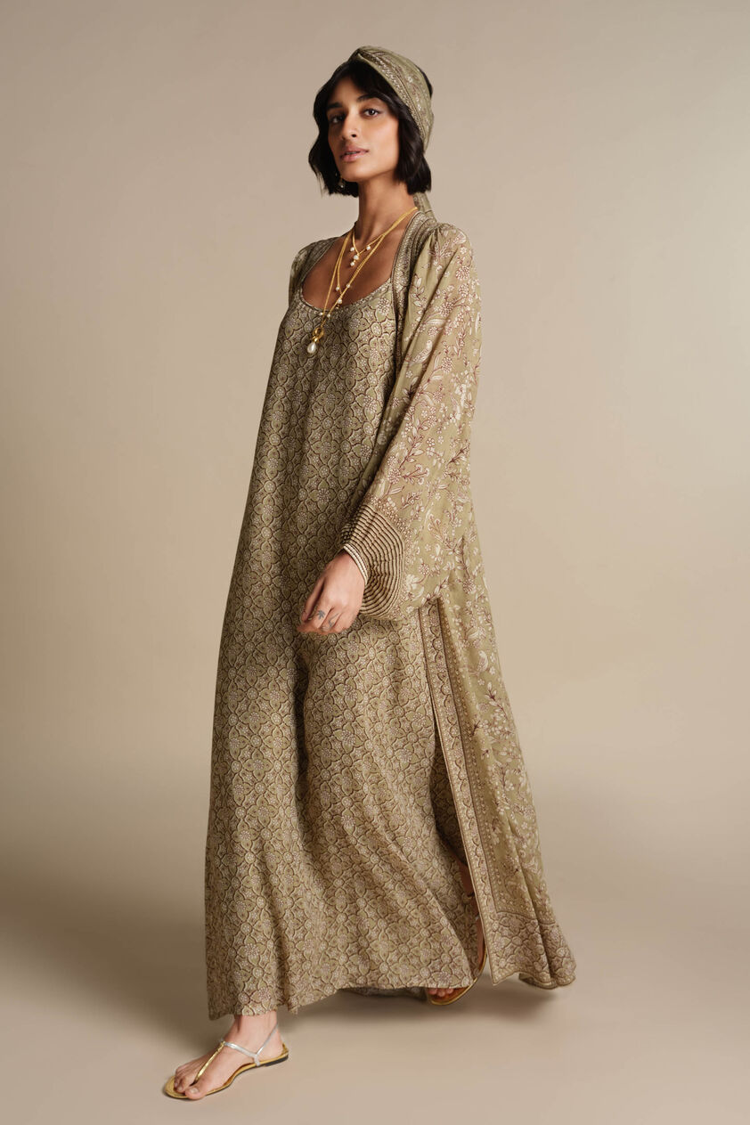 Rimaza Kaftan Set - Sage, Sage, image 4