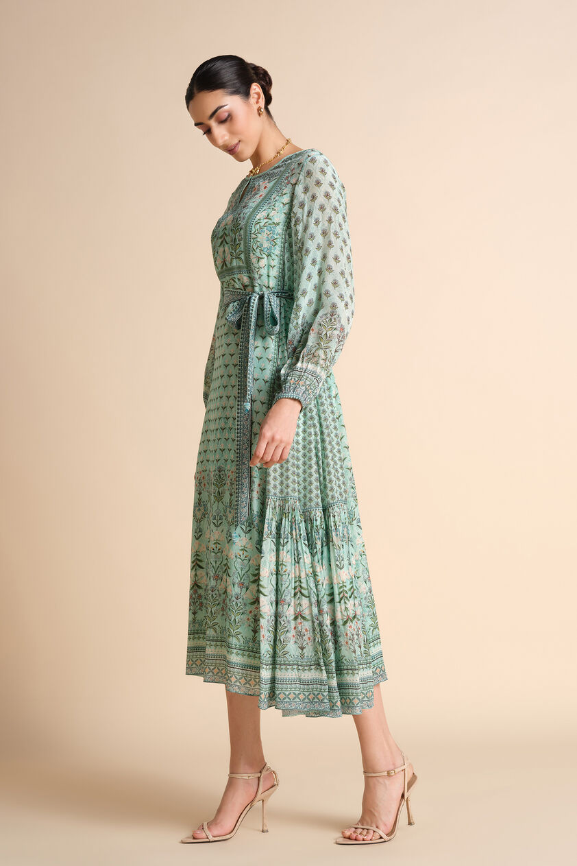 Tacoma Dress - Aqua, Aqua, image 3