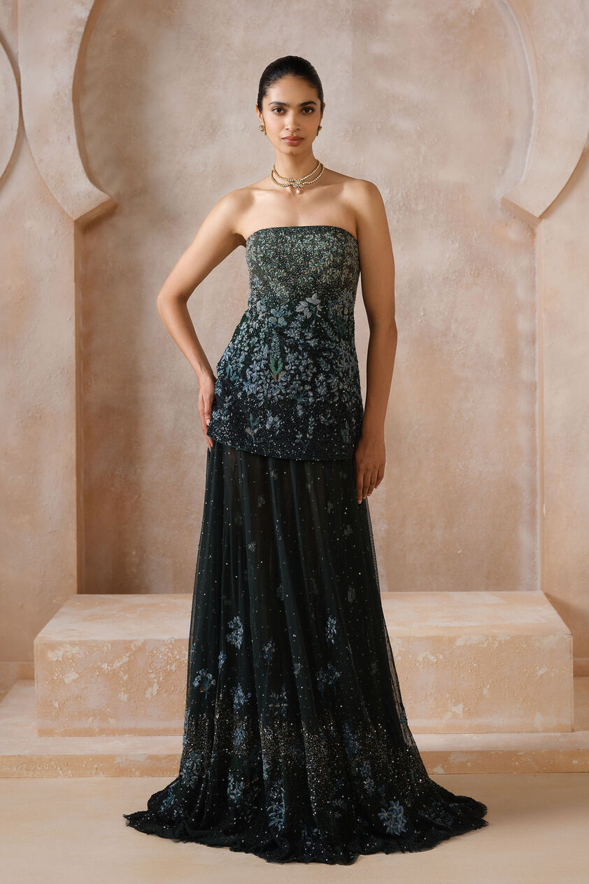 Speranza Embroidered Skirt Set - Green, Green, image 1