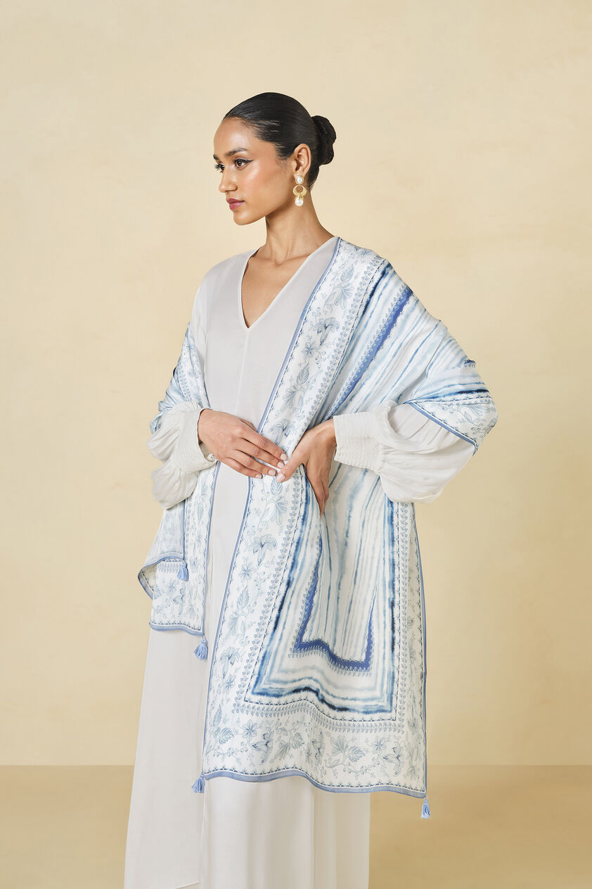 Mizani Stole - Blue, Blue, image 1