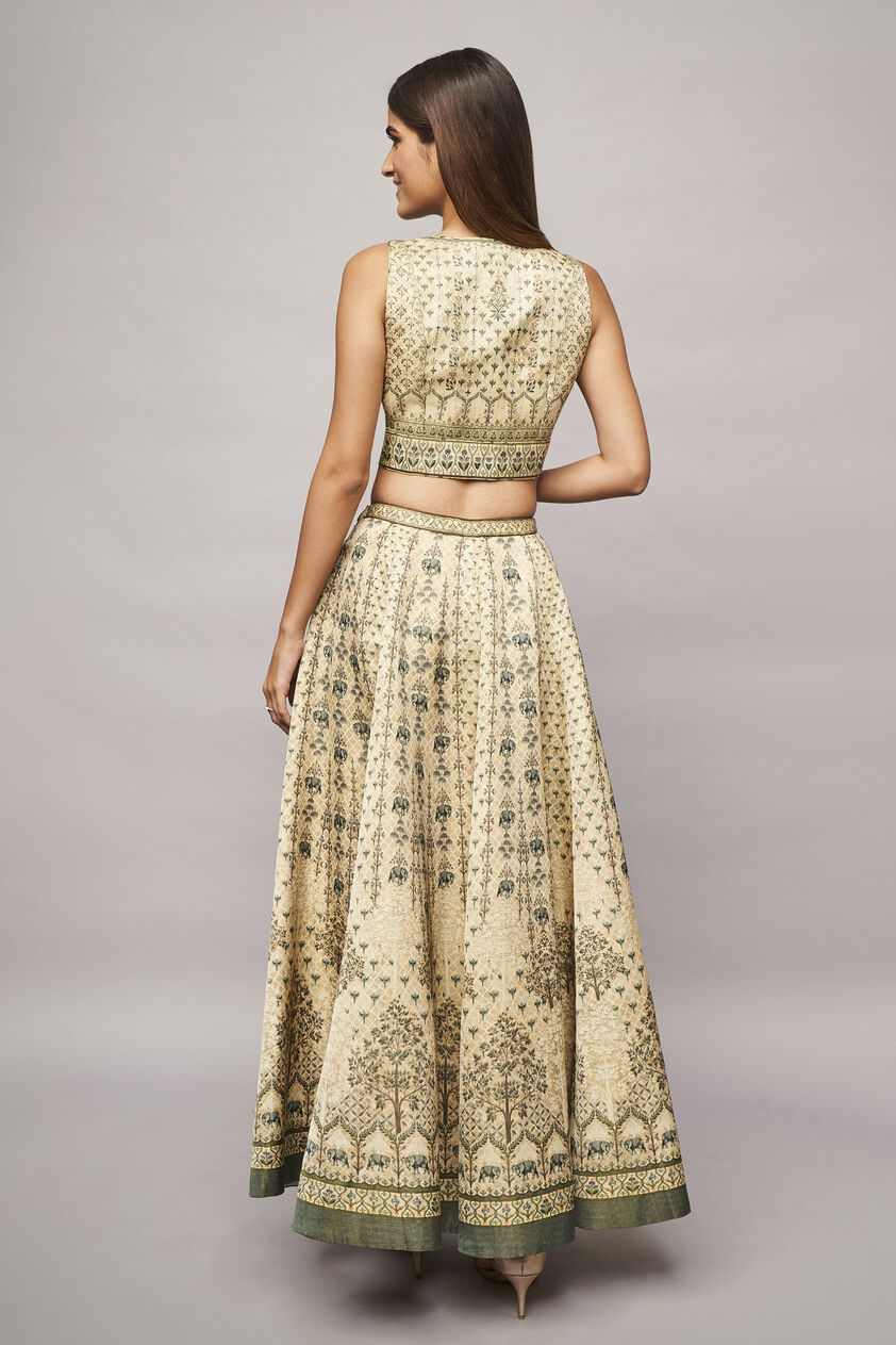 Cairo Skirt Set - Beige, Beige, image 3