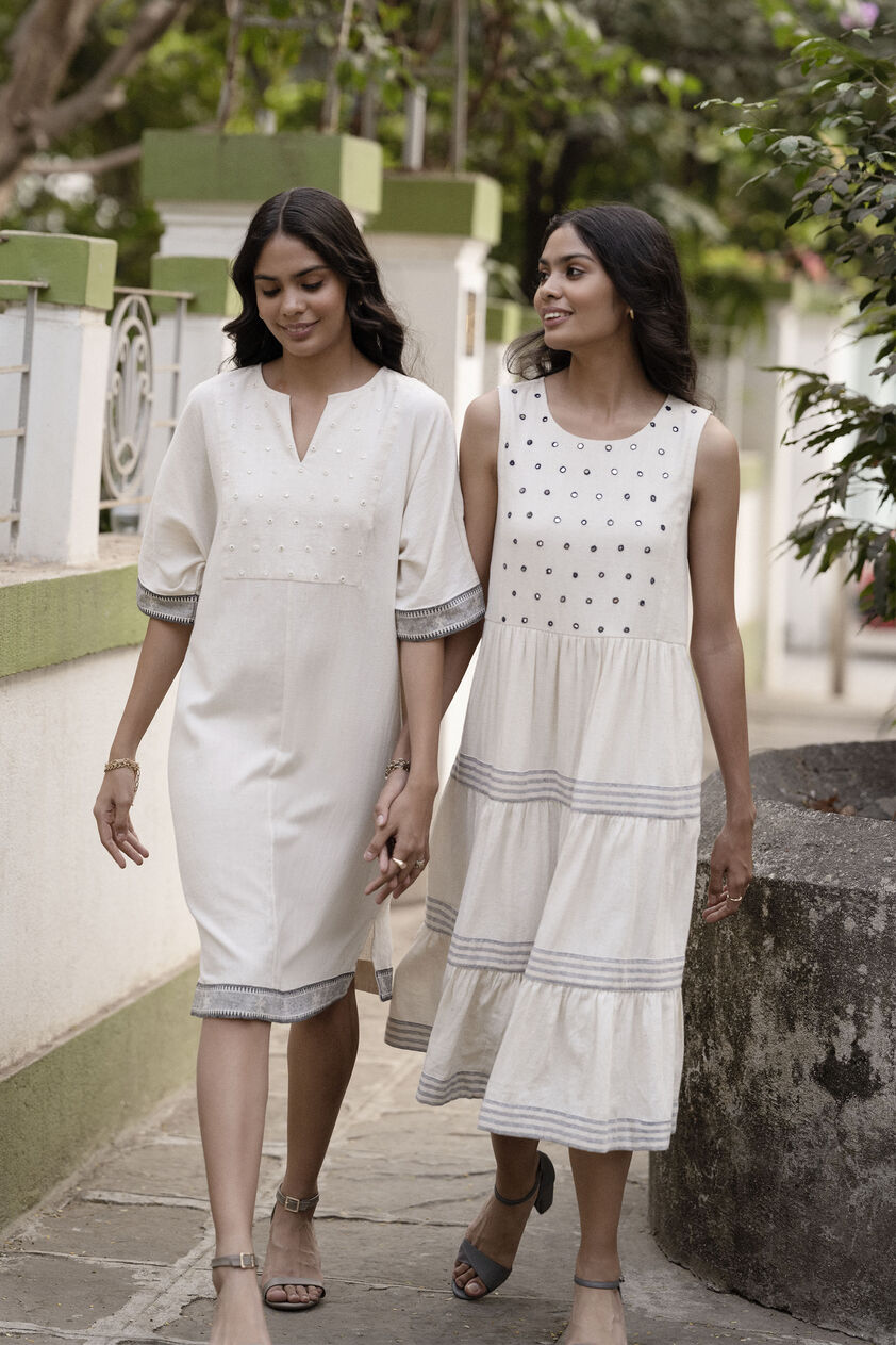 Fort Dress - Off White, Offwhite, image 3