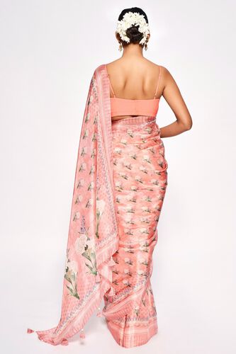 3 - Aazeen Saree – Peach, image 3