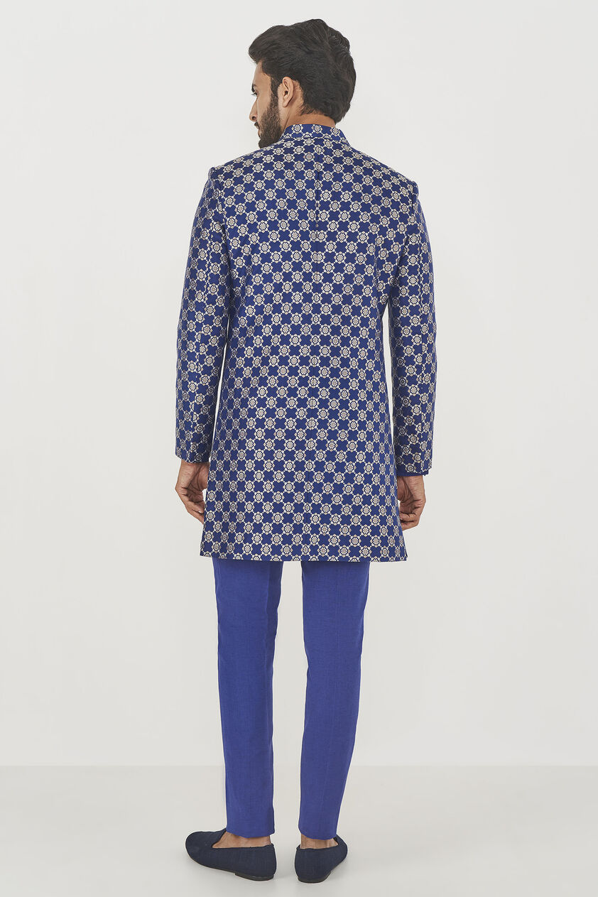Jeet Sherwani- Navy, , image 3