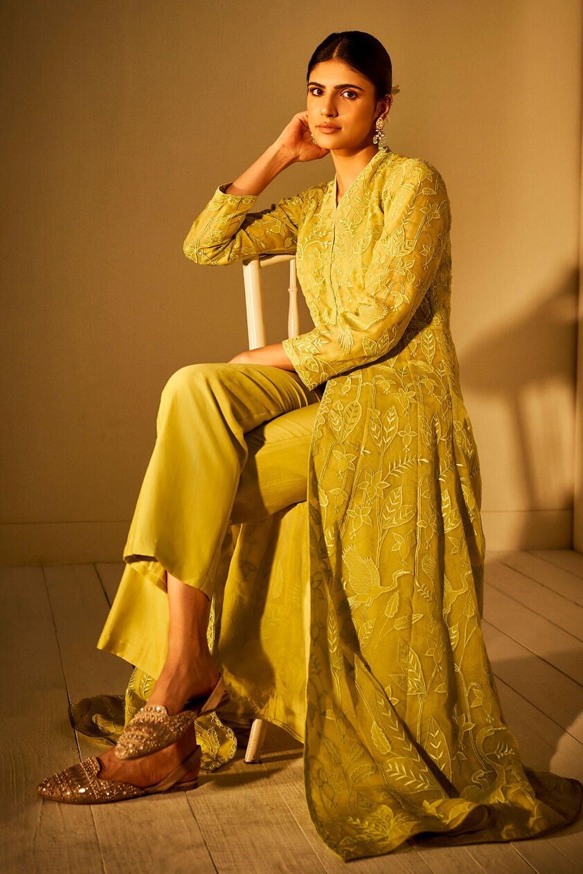 4 - Birds of Paradise Jacket Set  - Lime, image 4
