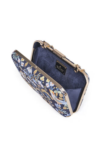 Pichhwai Clutch - Nightingale Black, Black, image 8