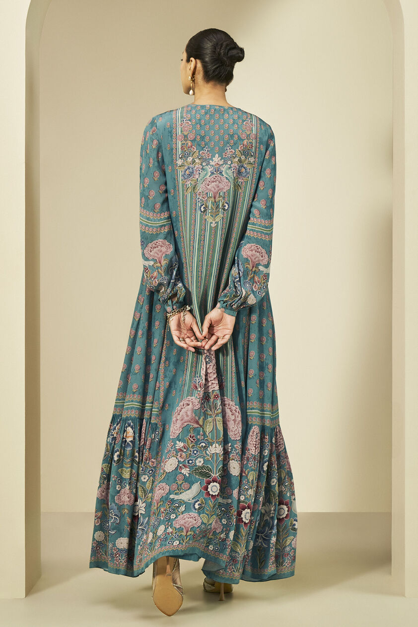 Navajo Kaftan - Teal, Teal, image 3