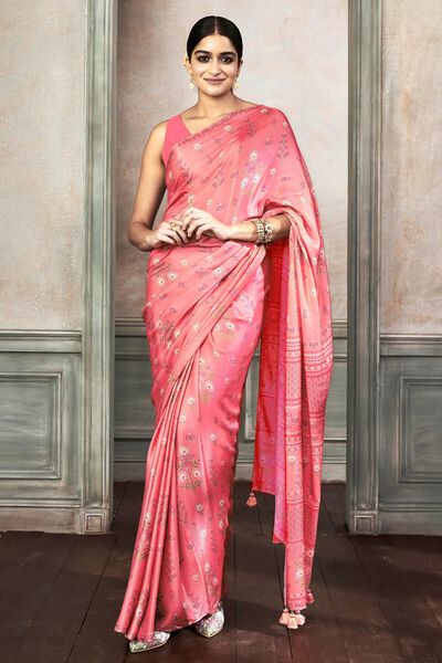 Kanisa Saree Set - Pink