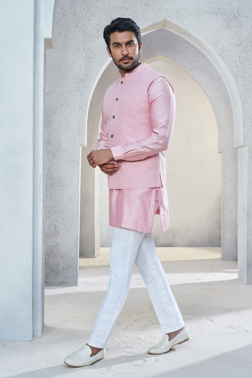 Rayaan Nehru Jacket - Rosewood, Rosewood, image 2