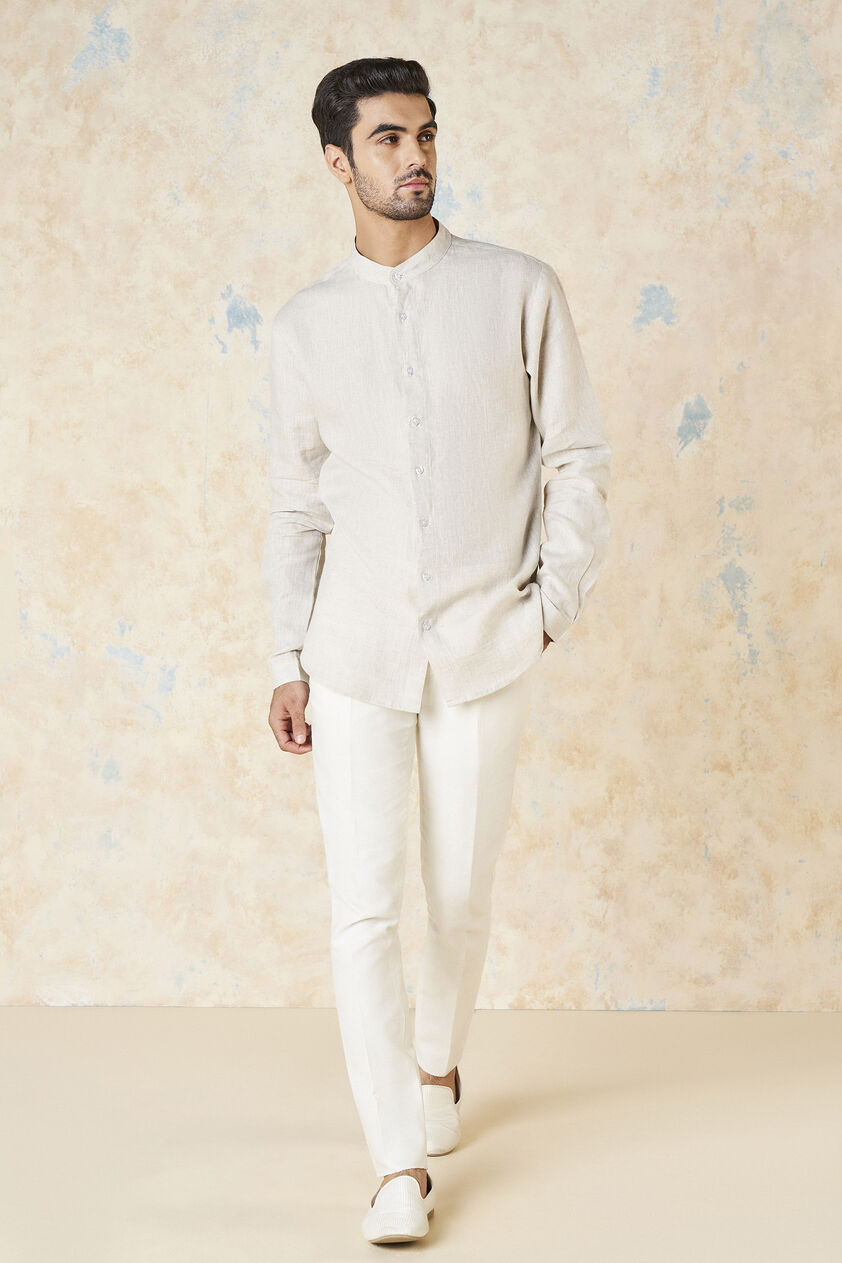 Anant Linen Shirt - Natural, Natural, image 1