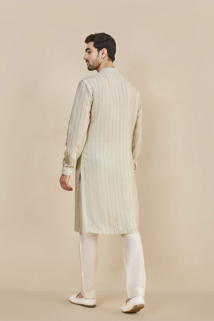 Cream Silk Trousers, Cream, image 2