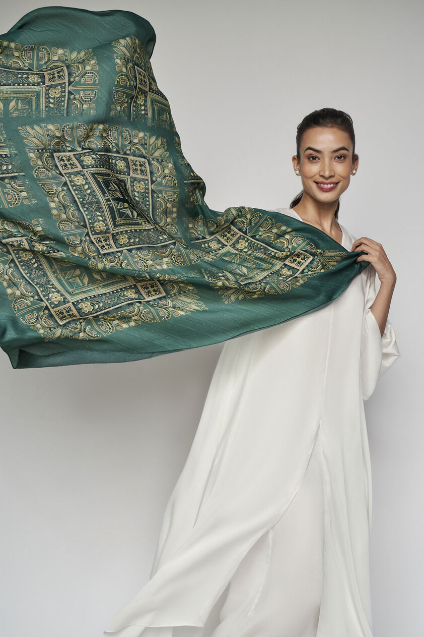 Nokomis Scarf - Green, Green, image 2