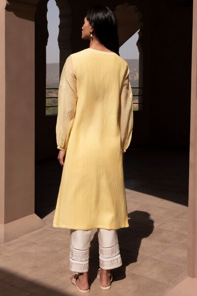 Aavya Kurta - Yellow