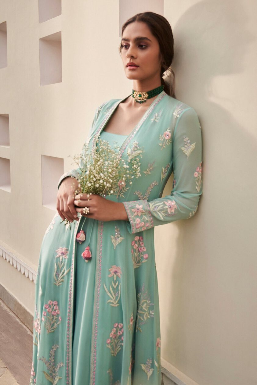 3 - Tesoro Jacket Set - Aqua​, image 3