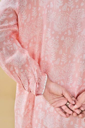 Tree Breeze Hand-block Printed Coord - Peach, Peach, image 7